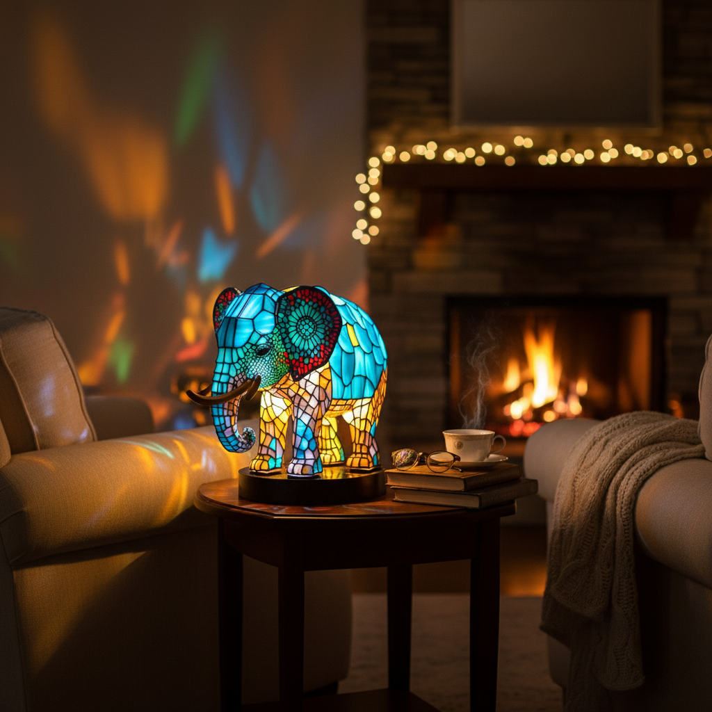 Lampe Artisanale – Noa Dazzling Elephant