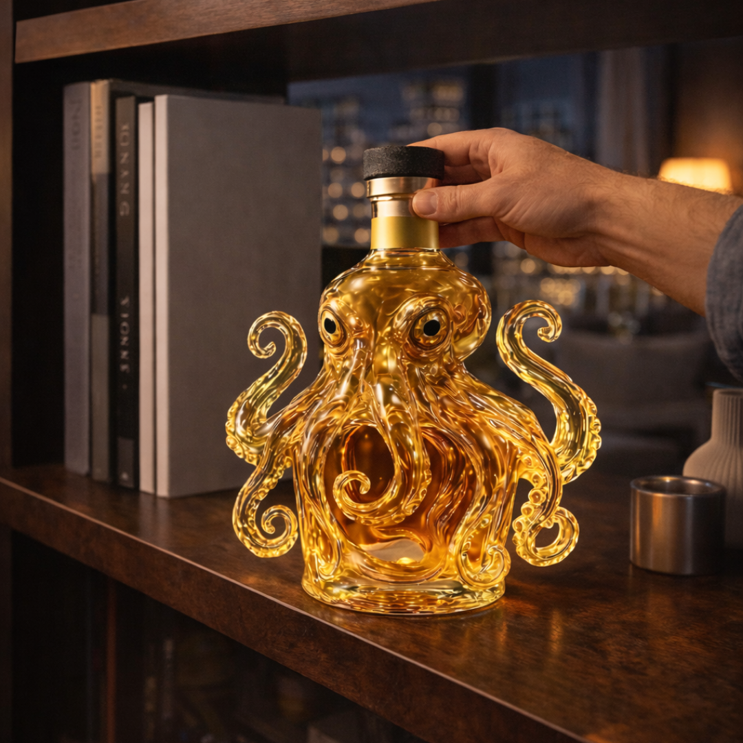 Bouteille de Whisky Édition Poulpe