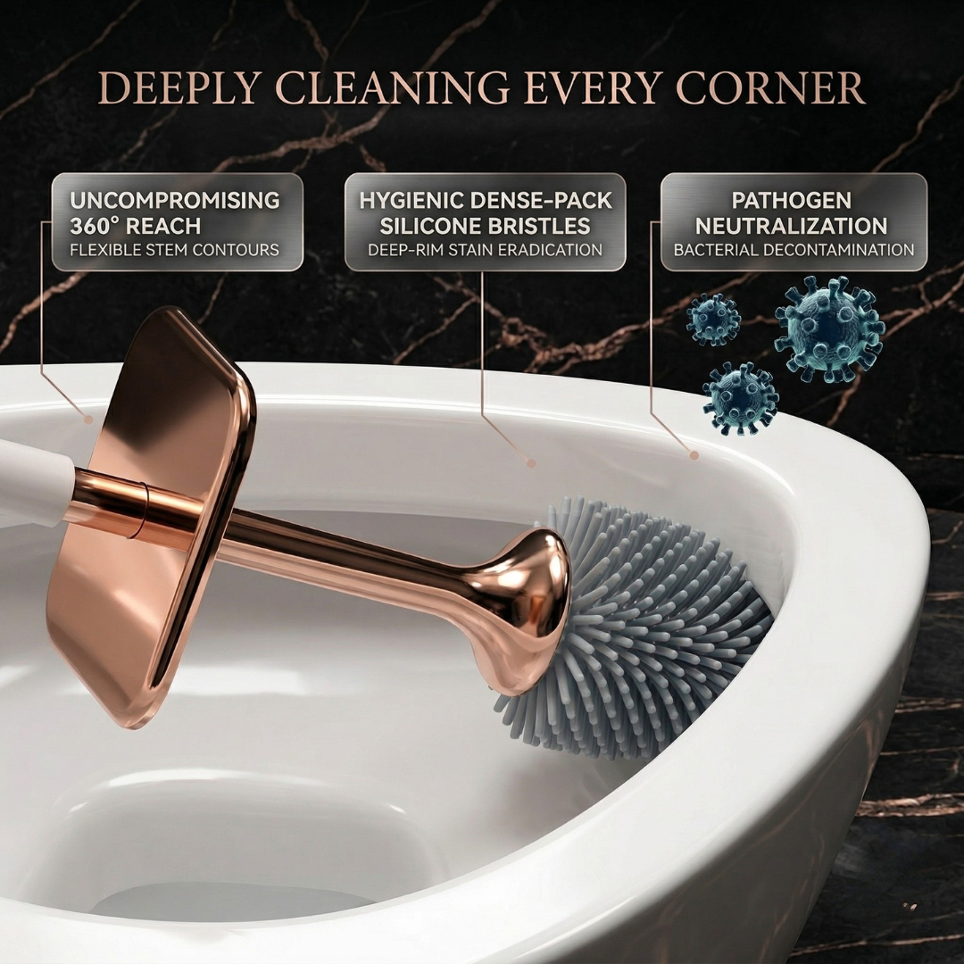 LuxeSil™ Silicone Toilet Brush Set