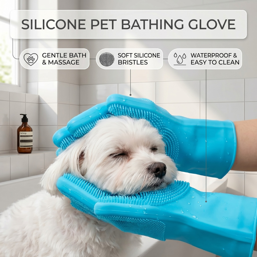 PawSpa™ Silicone Bath Gloves