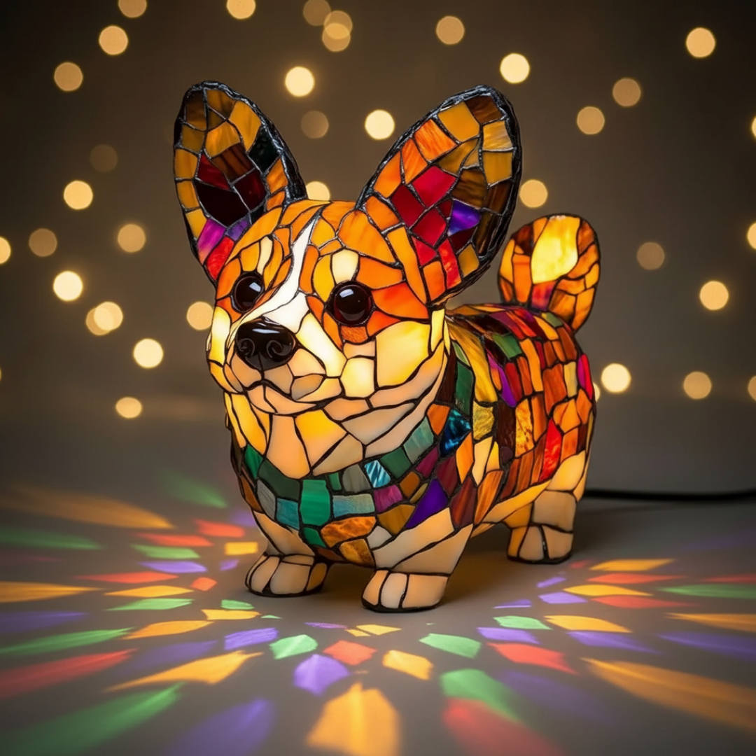 Handgemachte Lampe – Der sanfte Corgi des ewigen Glühens und der Gemütlichkeit zu Hause
