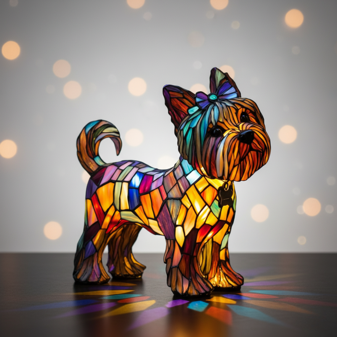 Lampe Artisanale – Crystal Queen, le Corgi à l'éclat éternel