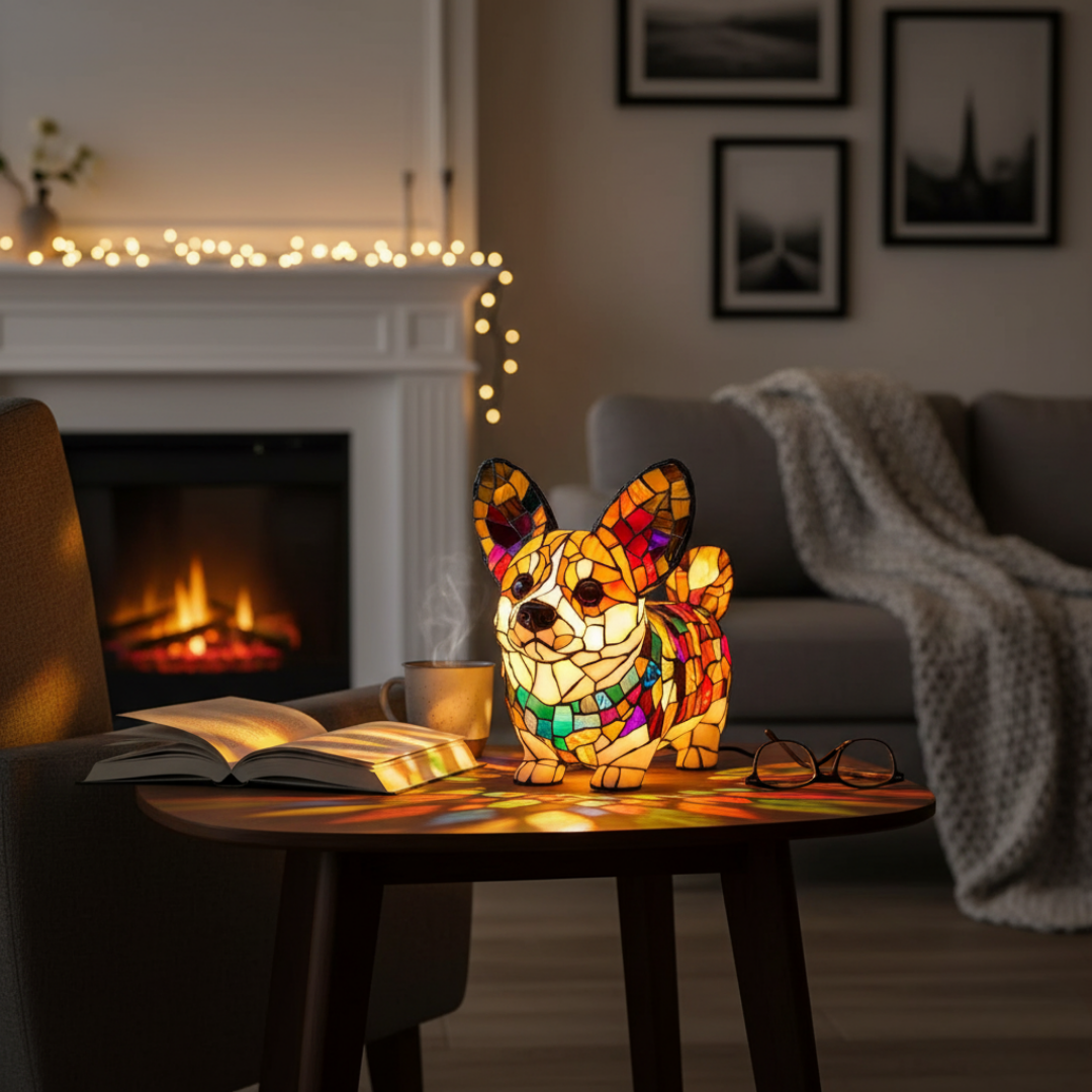 Handgemachte Lampe – Nala Of Eternal Glow The Gentle Corgi Of Light