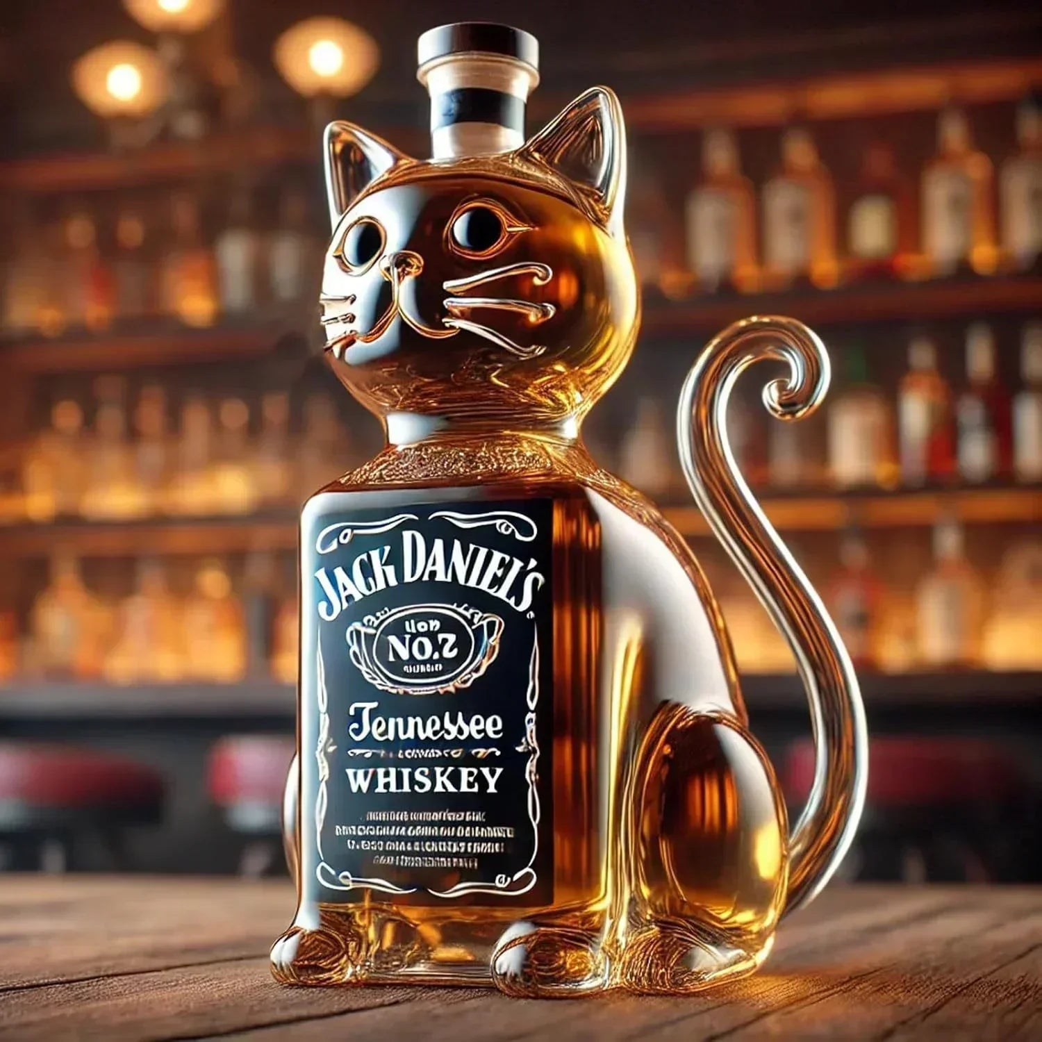 Whiskyflasche – Katzen-Edition