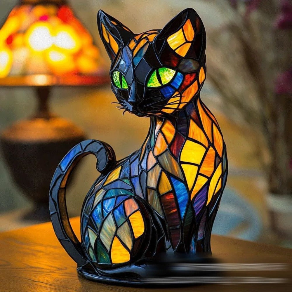 Handgefertigte Lampe – Stylish Cat