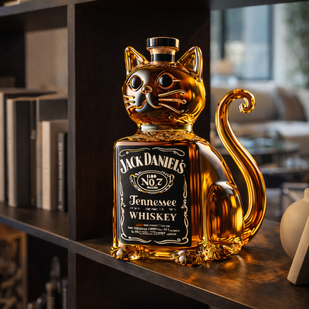 Whiskyflasche – Katzen-Edition