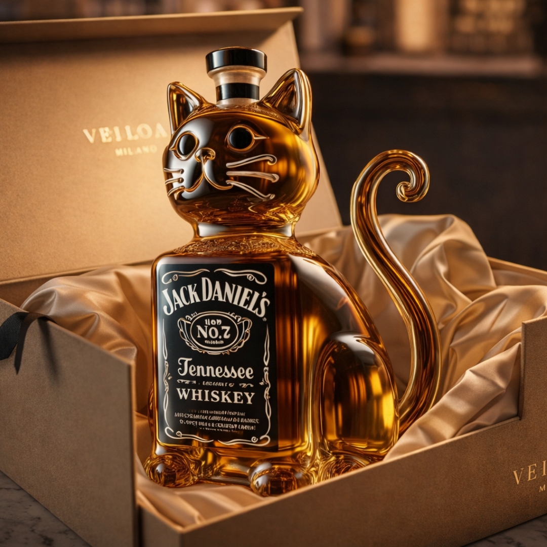 Whiskyflasche – Katzen-Edition
