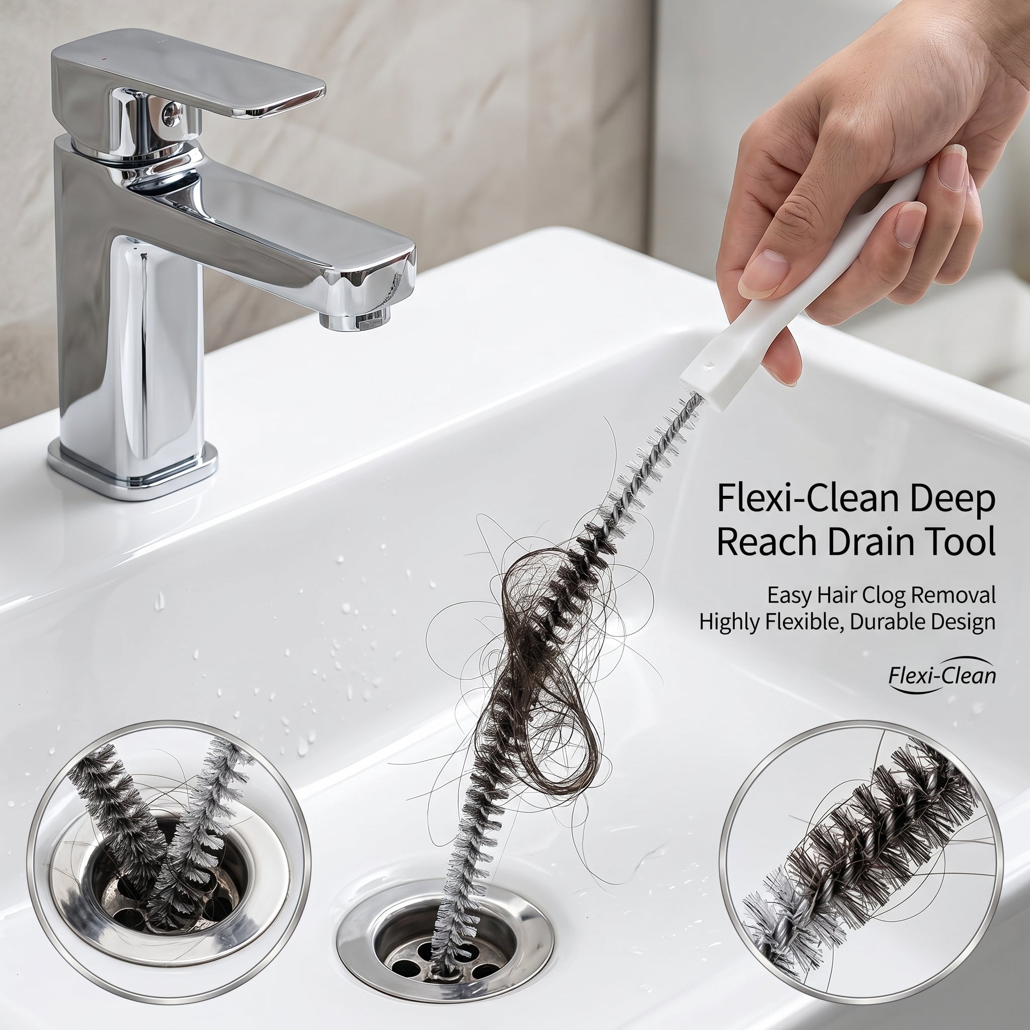 PipeReach™ Flexible Drain Brush
