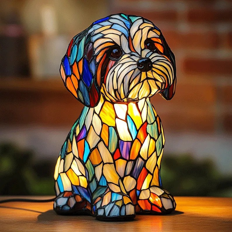 Lampe Artisanale – Aurora – Loyal Husky Glow