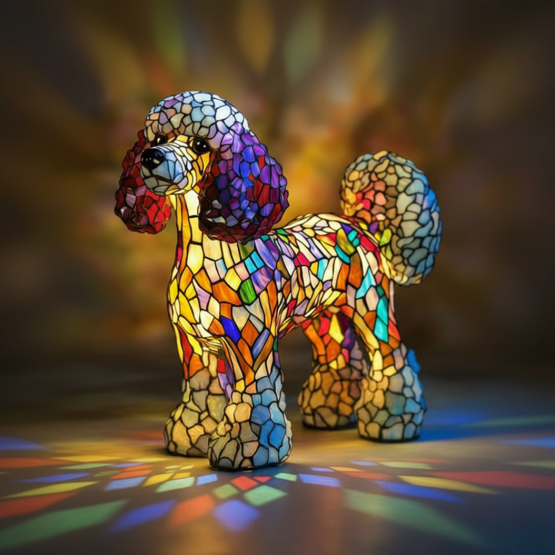Lampe Artisanale – Aurora, la fidèle Husky de la Lumière Éternelle