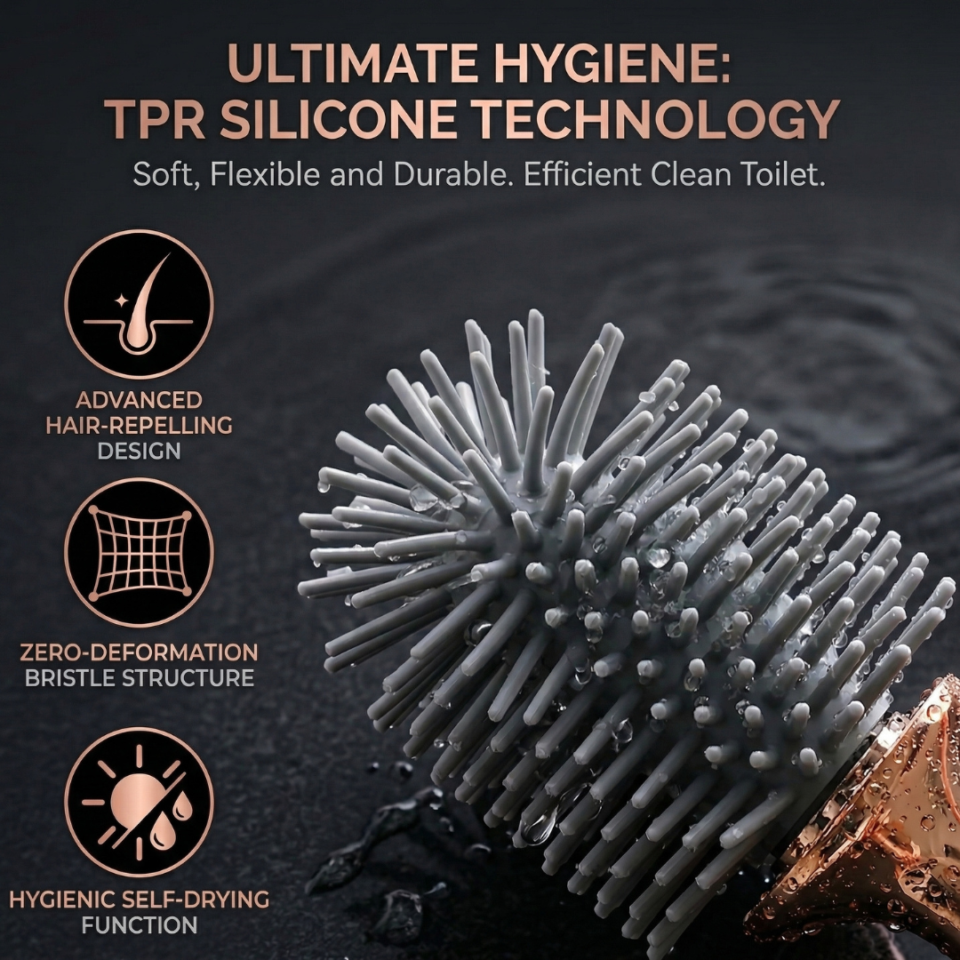 LuxeSil™ Silicone Toilet Brush Set
