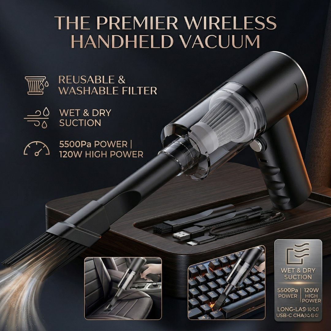 AeroPulse™ Cordless Air Duster & Vacuum Pro