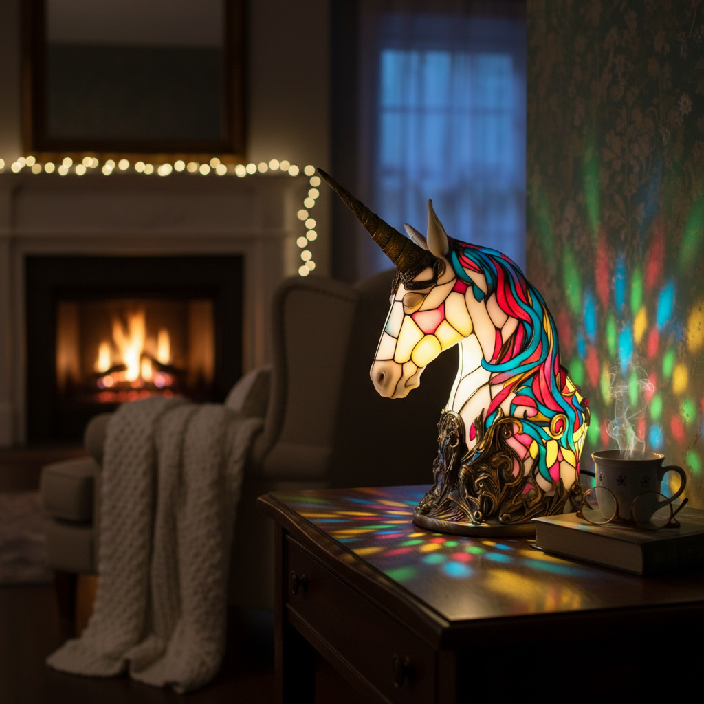 Lampada Artigianale – Luna Magical Unicorn