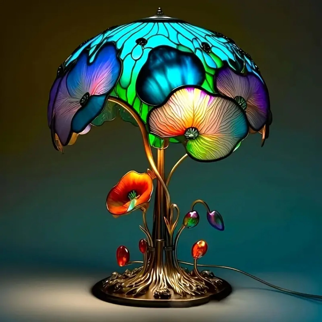 Handgefertigte Lampe – Boho Style Pilzblumenlampe