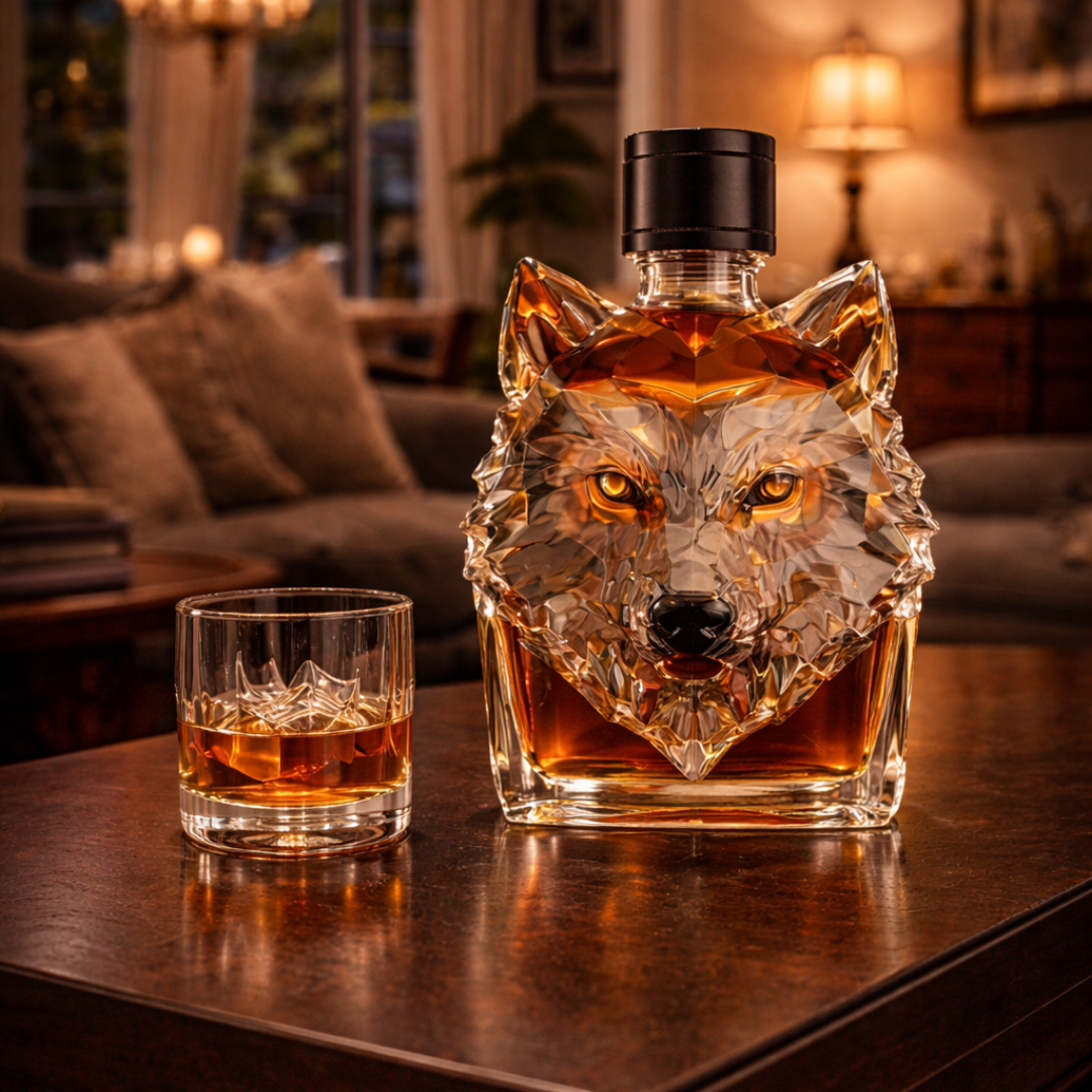 Caraffa da whisky "Testa di lupo" - Edizione esclusiva