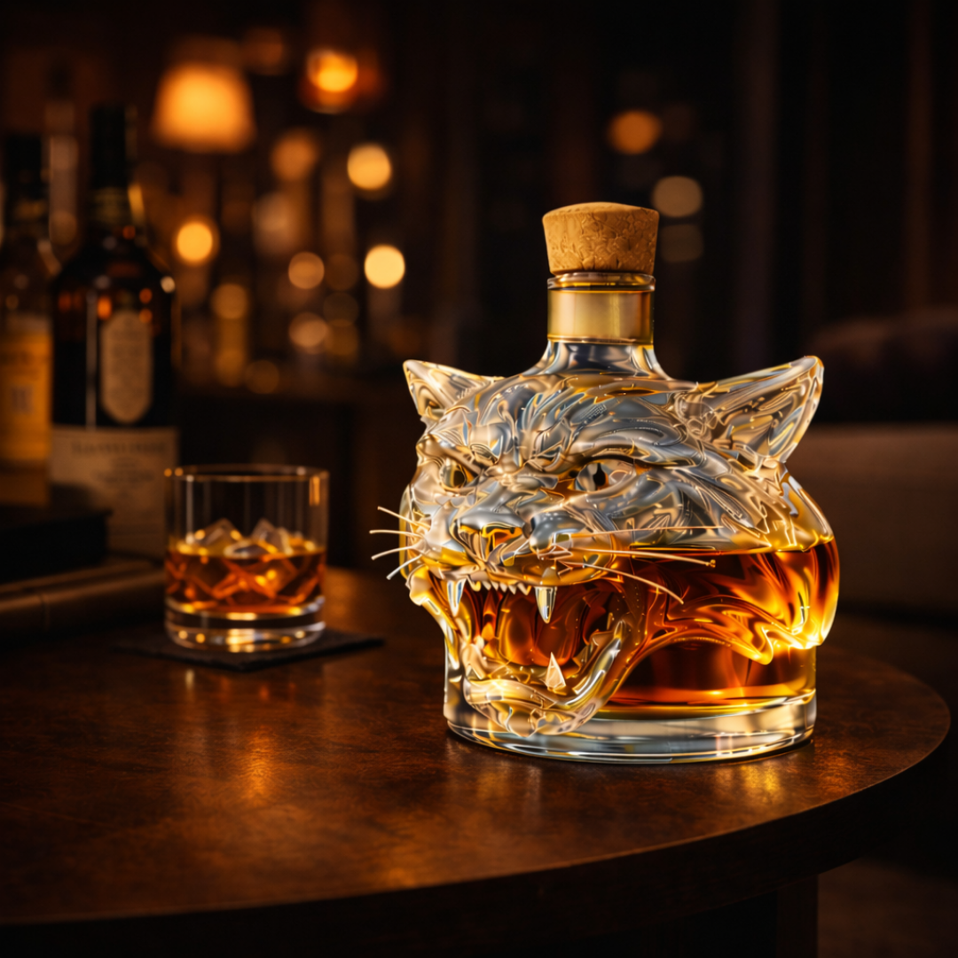 Décanteur à whisky « Tigre »