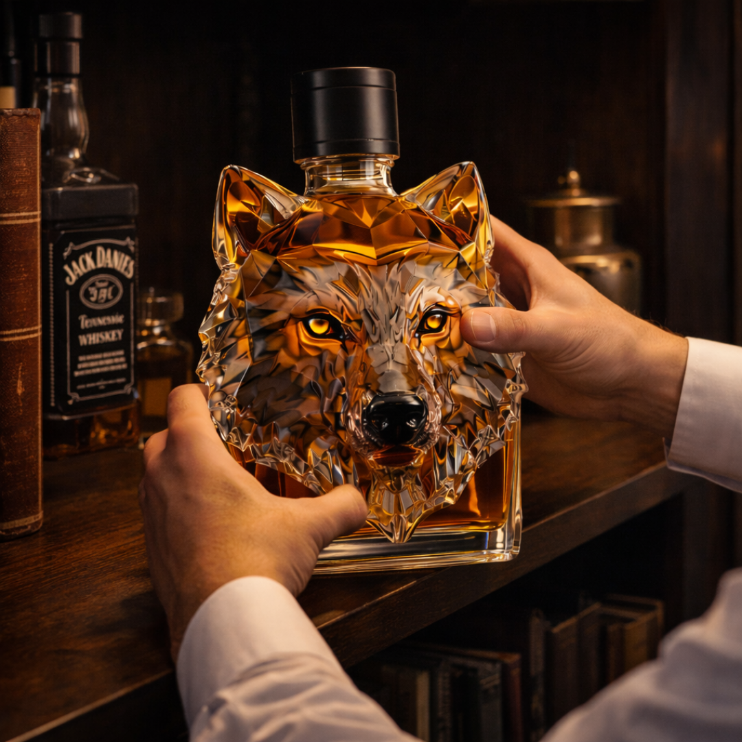 Carafe à Whisky 'Tête de Loup' - Édition Exclusive